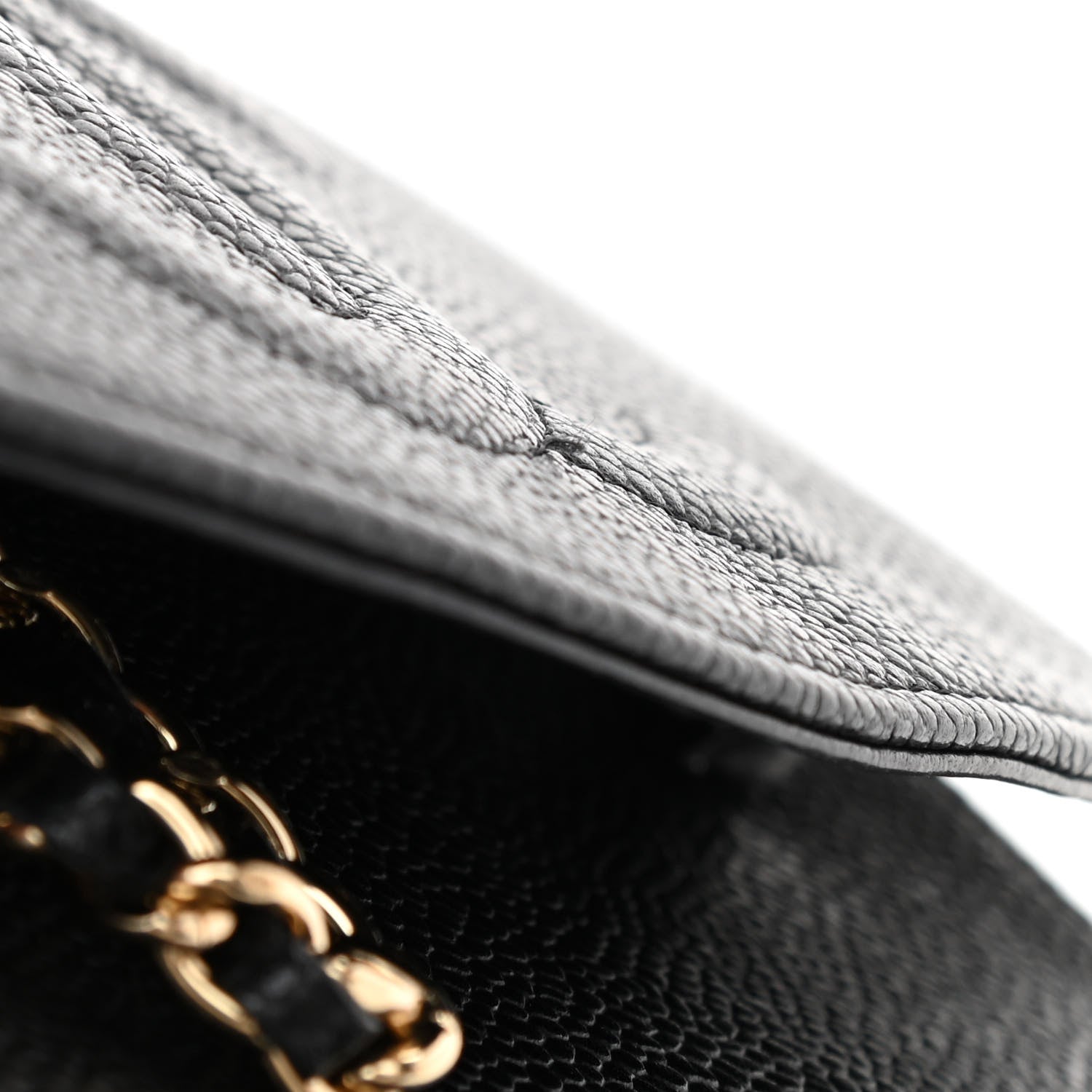 Chanel Caviar Timeless CC Wallet On Chain WOC Black 12 of 14