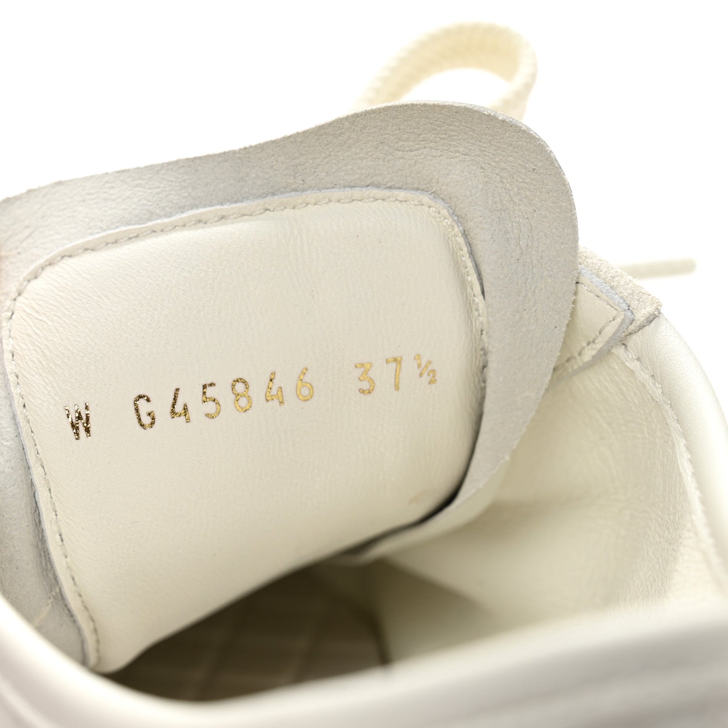 Chanel Calfskin Suede Sneakers 37.5 White 9 of 10