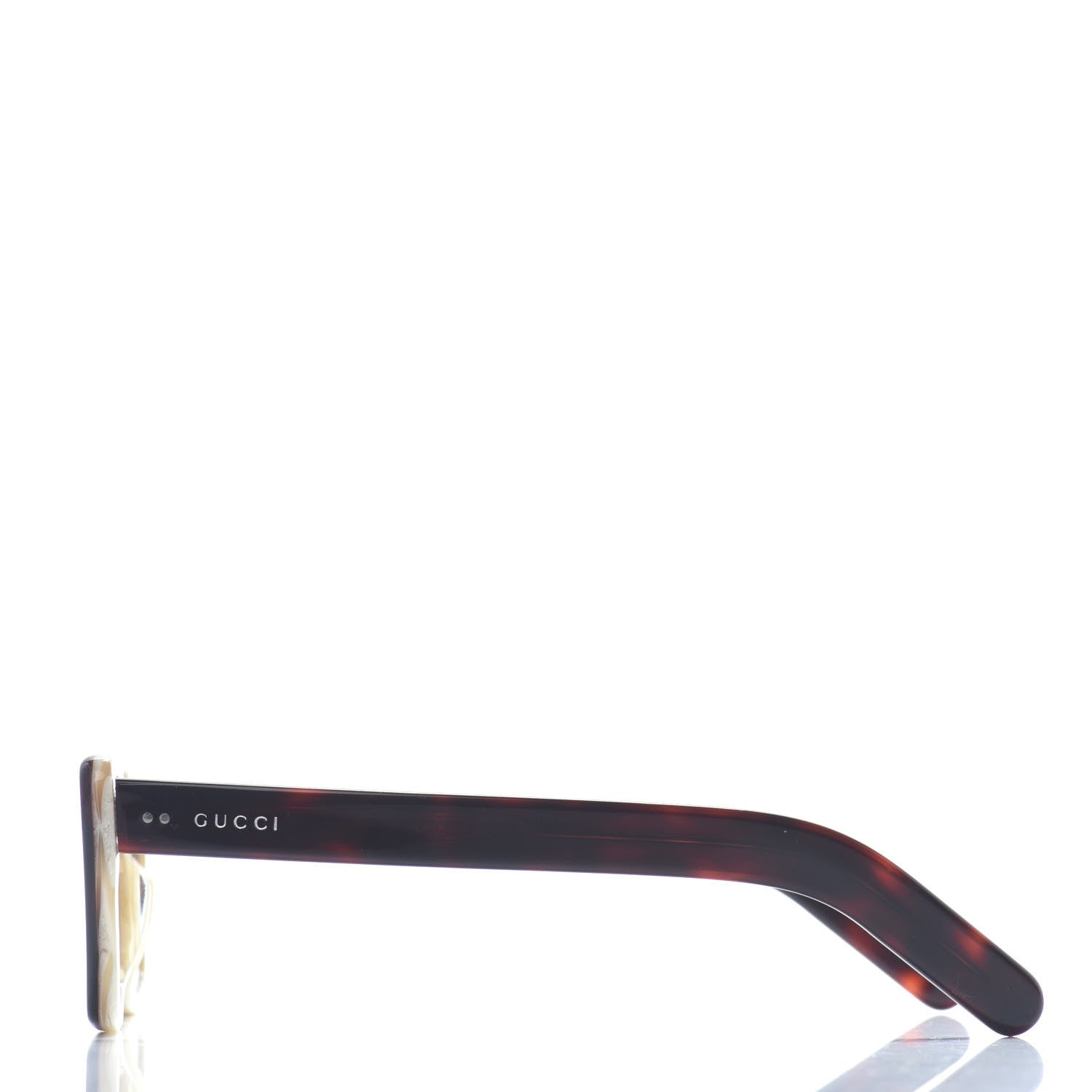 Gucci Acetate Rectangular Frame Sunglasses GG0539S Havana 3 of 6