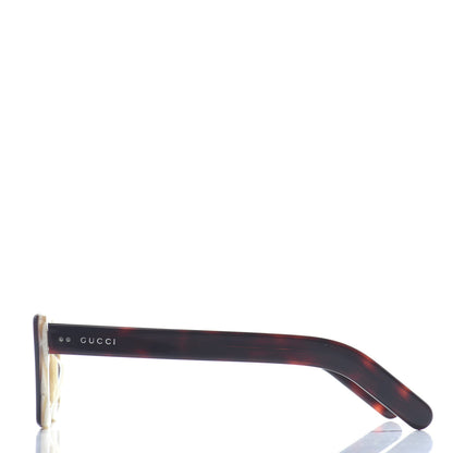 Gucci Acetate Rectangular Frame Sunglasses GG0539S Havana 3 of 6