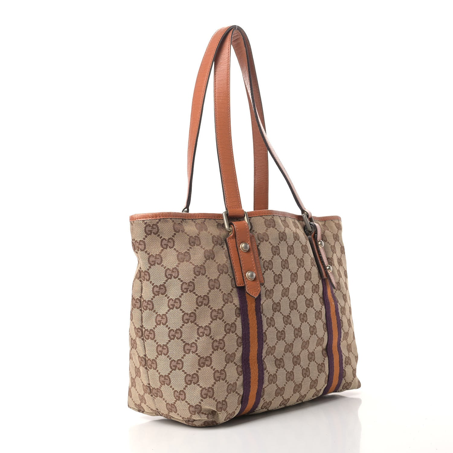 Gucci Monogram Medium Jolicoeur Tote Tan 3 of 13