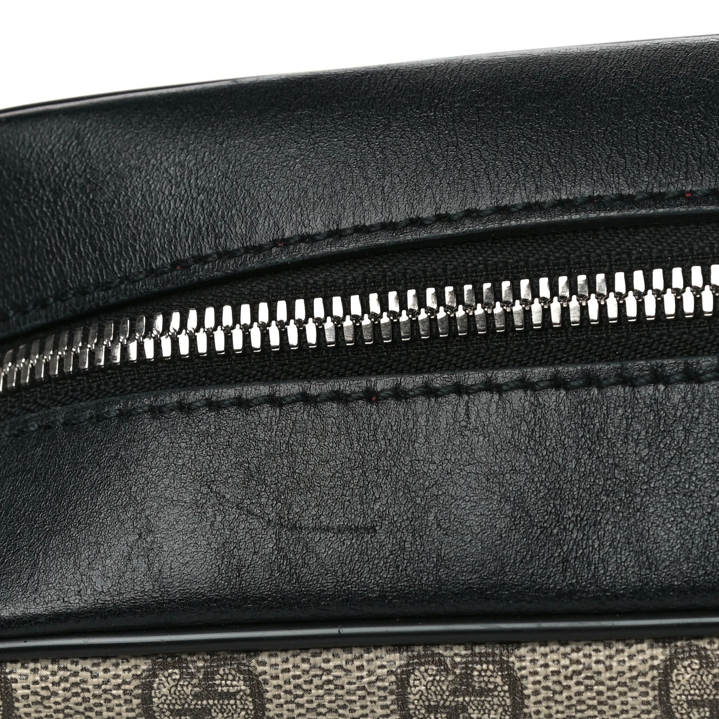 GG Supreme Monogram Web Medium Shoulder Bag Black