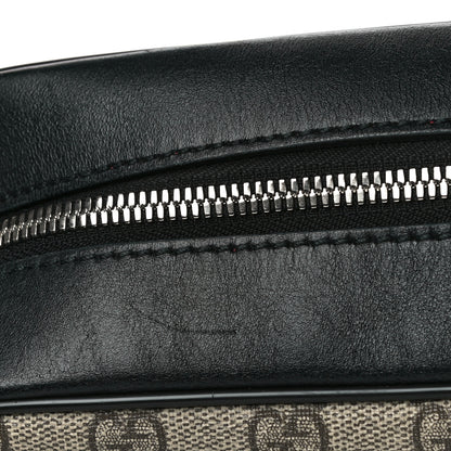 Gucci GG Supreme Monogram Web Medium Shoulder Bag Black 13 of 20