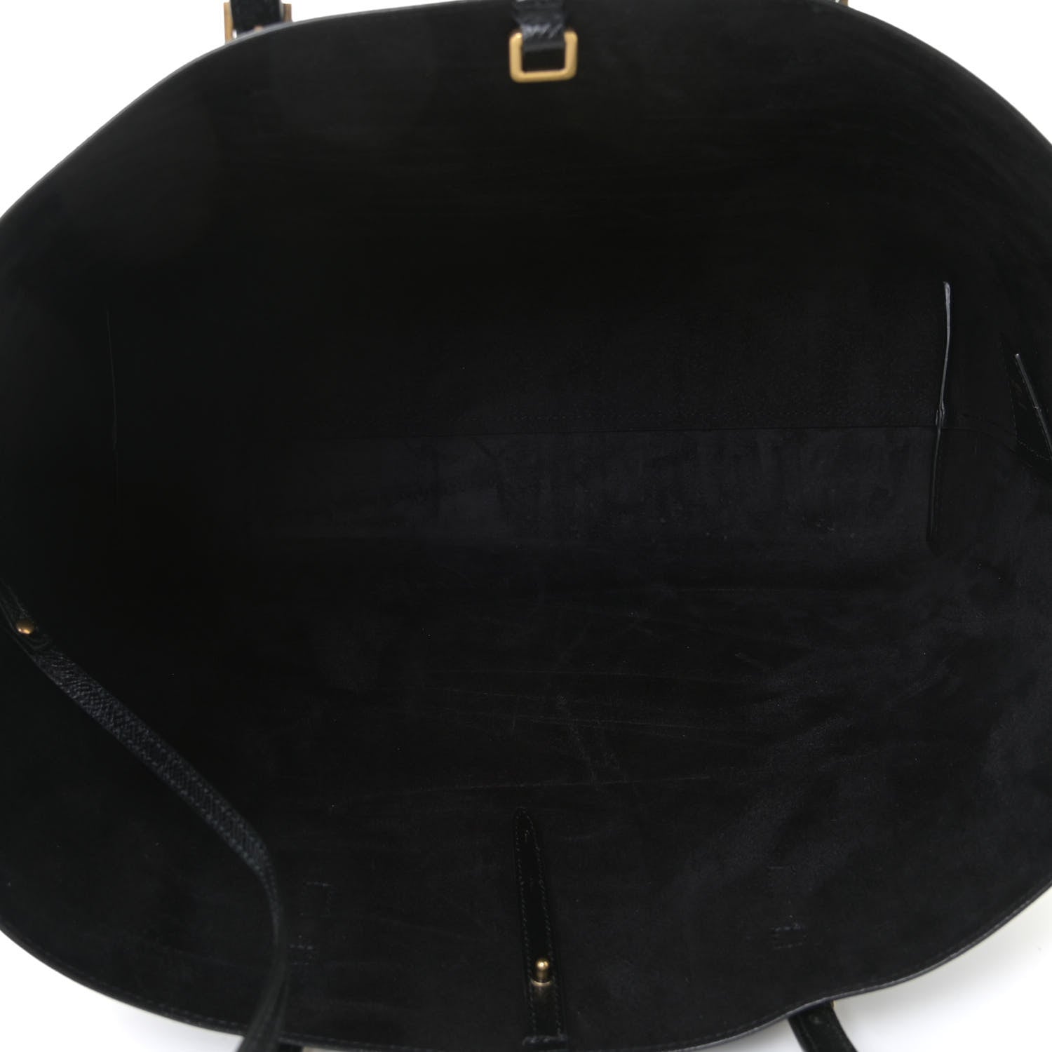 Saint Laurent Calfskin Large Shopping Tote Black 7 of 7