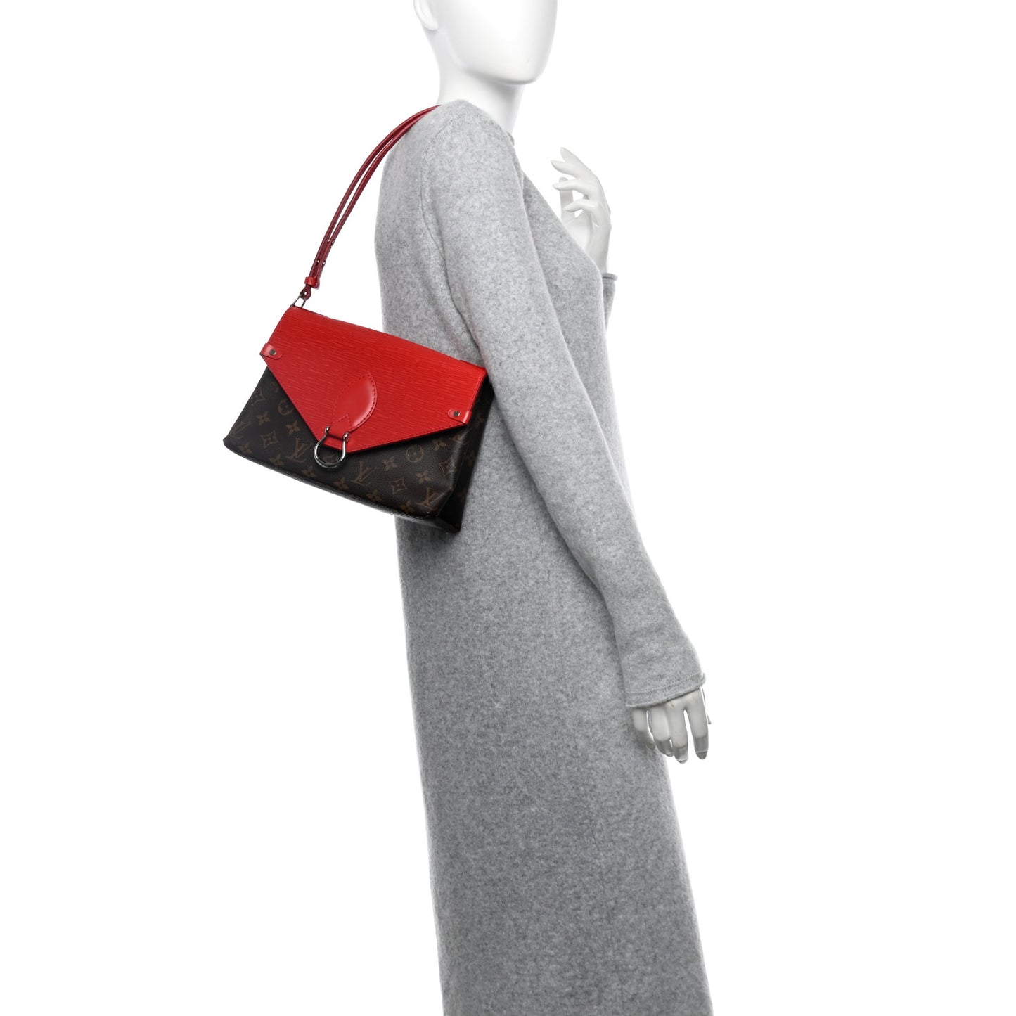Monogram Epi Saint Michel Coquelicot