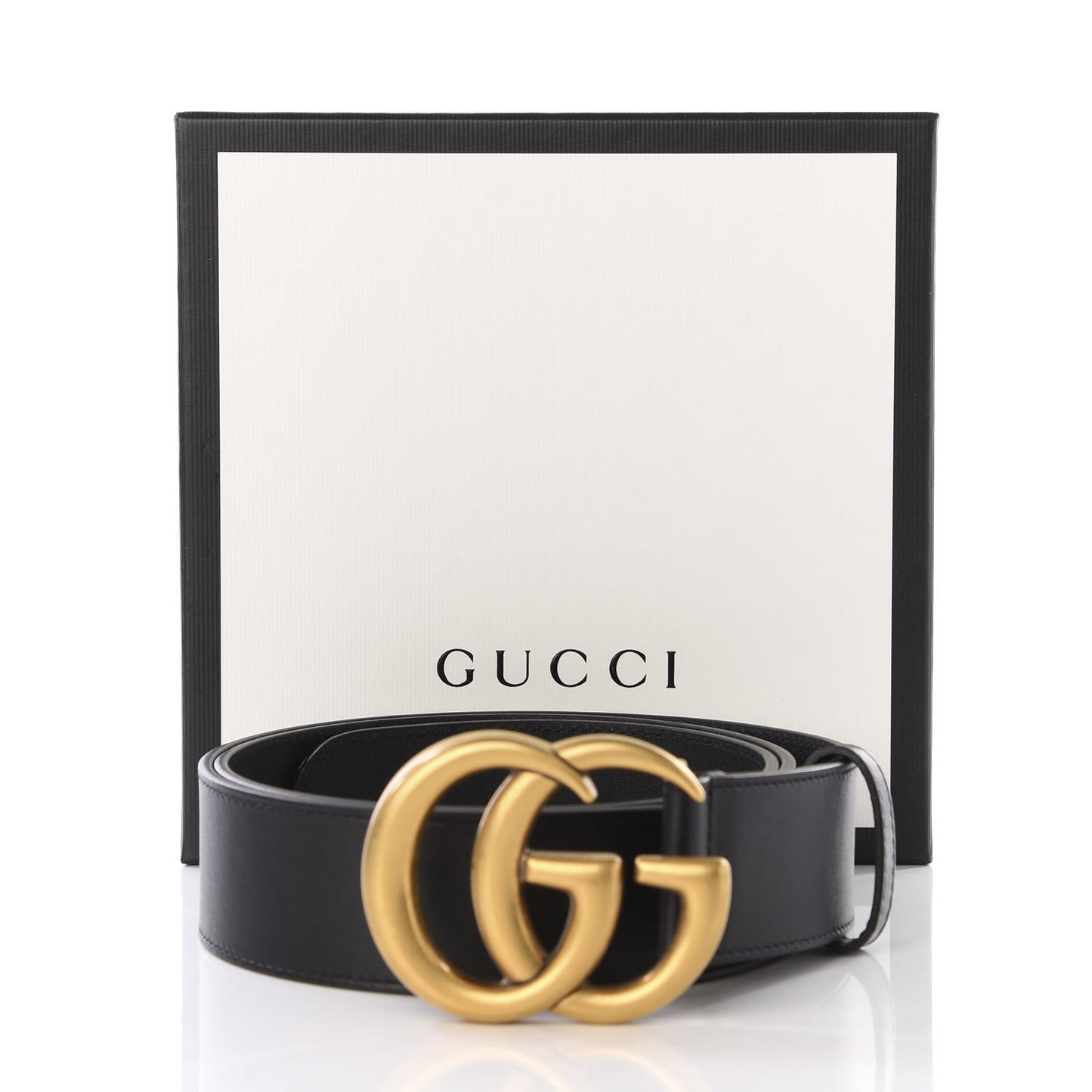 Calfskin Double G 40mm Belt 95 38 Black