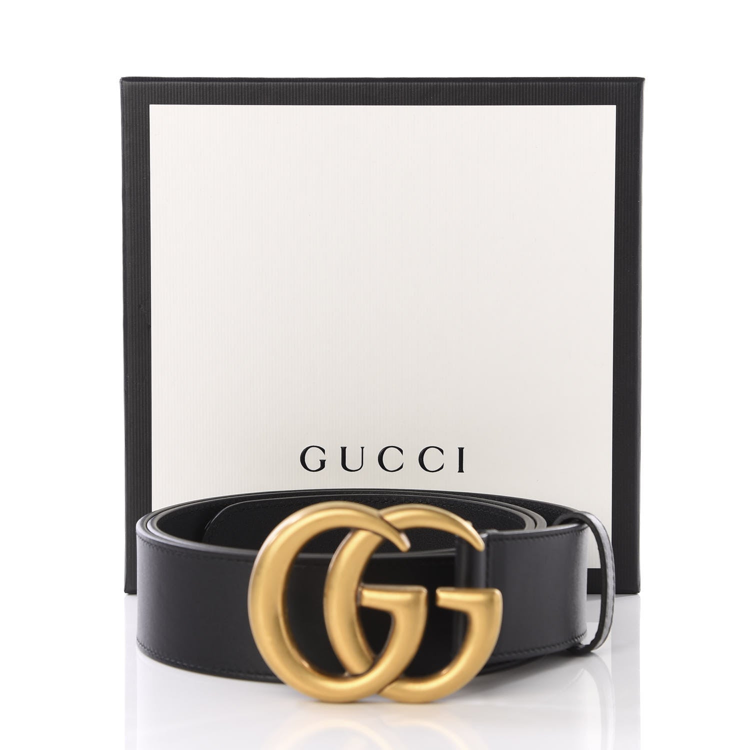 Gucci Calfskin Double G 40mm Belt 95 38 Black 7 of 7