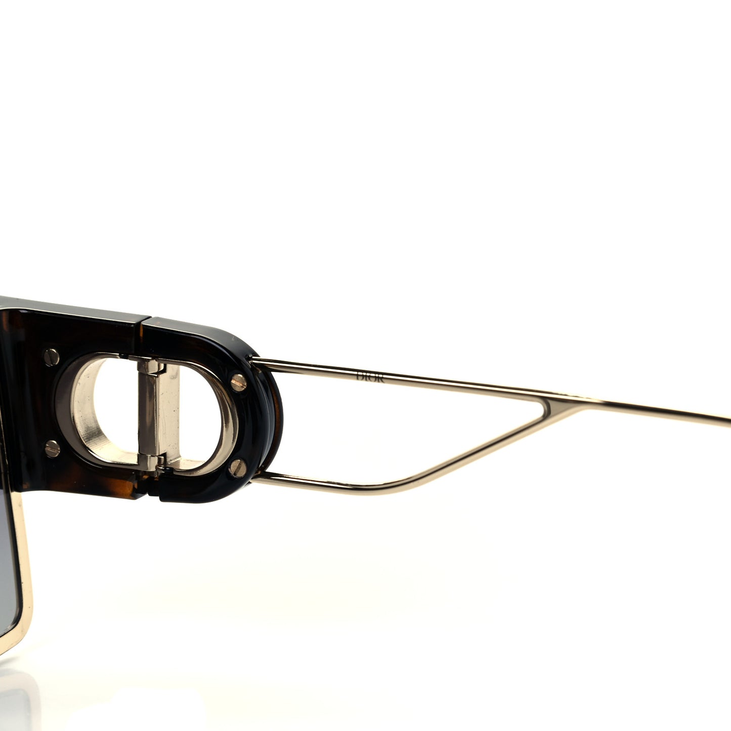 Acetate Square 30 Montaigne 2 Sunglasses Black Gold