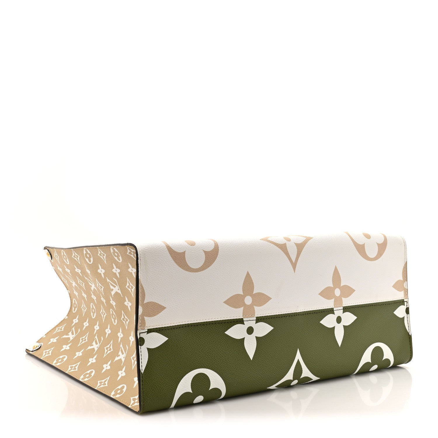 Louis Vuitton Monogram Giant Onthego GM Kaki Beige 4 of 13