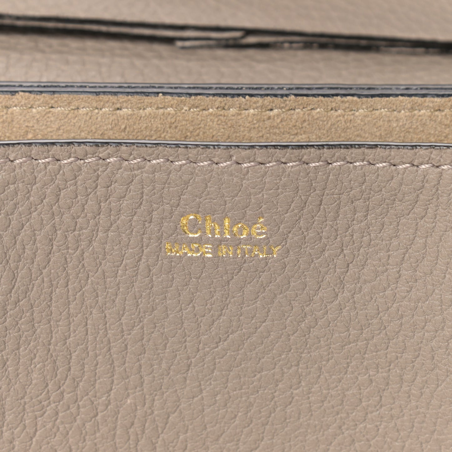 Grained Lambskin Drew Shoulder Bag Motty Grey
