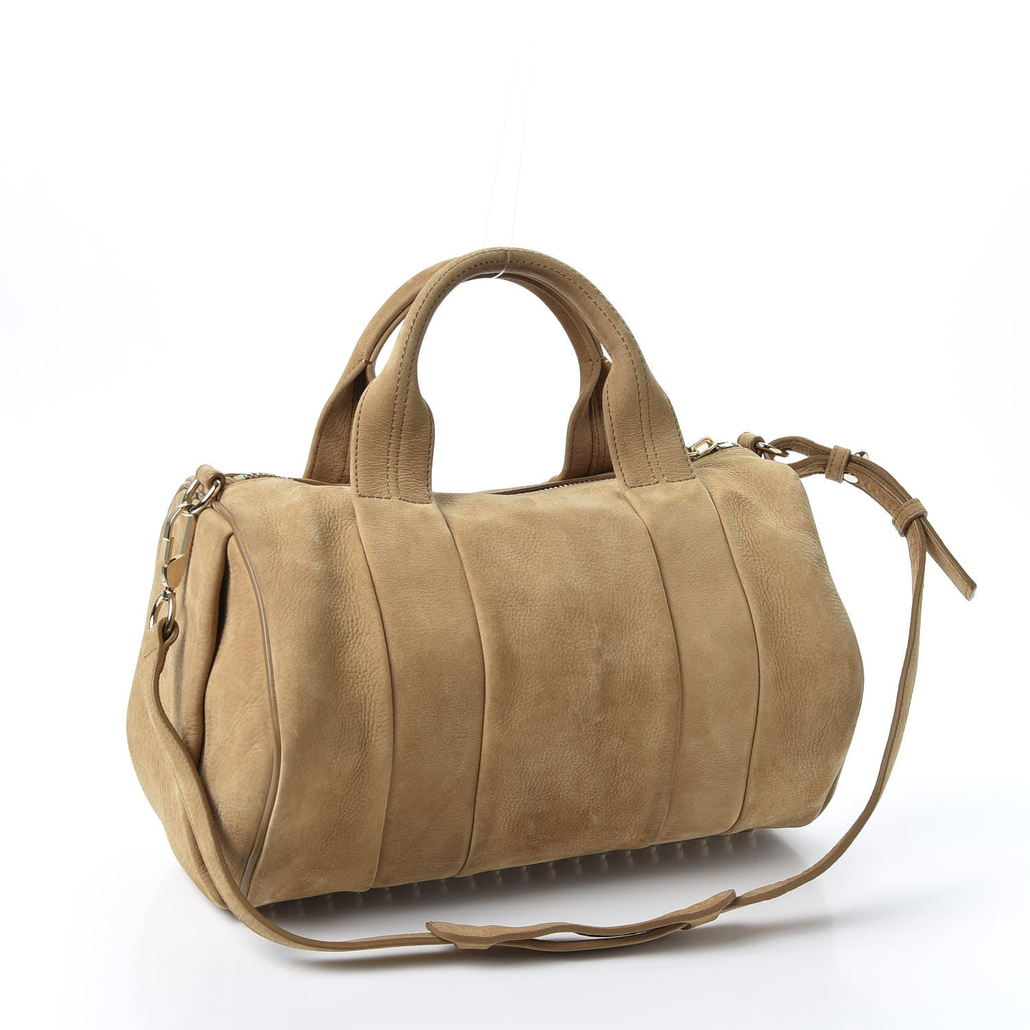 Alexander Wang Tumbled Nubuck Rocco Tan Pale Gold Hardware 2 of 8