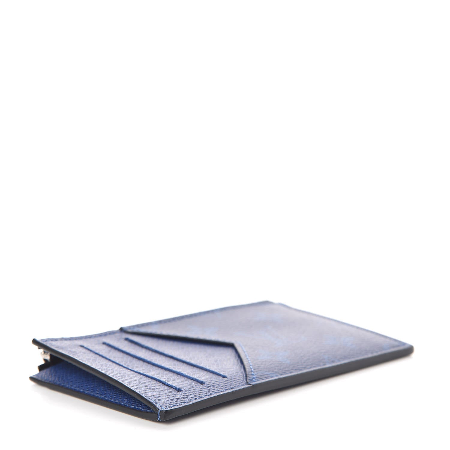 Louis Vuitton Monogram Taiga Coin Card Holder Cobalt 4 of 7