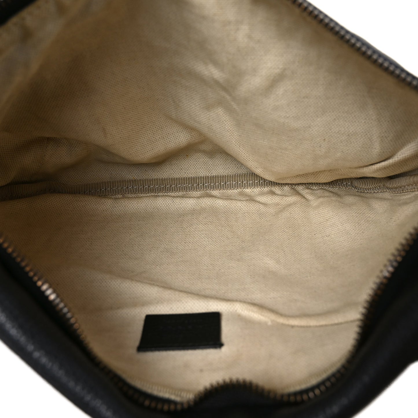 Grained Calfskin Small Logo Belt Bag Black