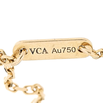 Van Cleef & Arpels 18K Yellow Gold Mother of Pearl Sweet Alhambra Bracelet 4 of 5