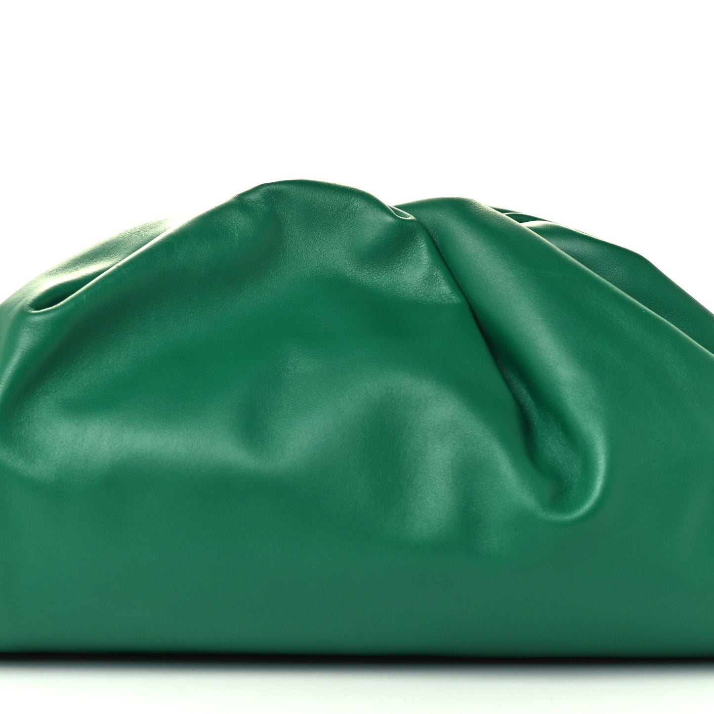 Smooth Butter Calf The Pouch Oversized Clutch Racing Green