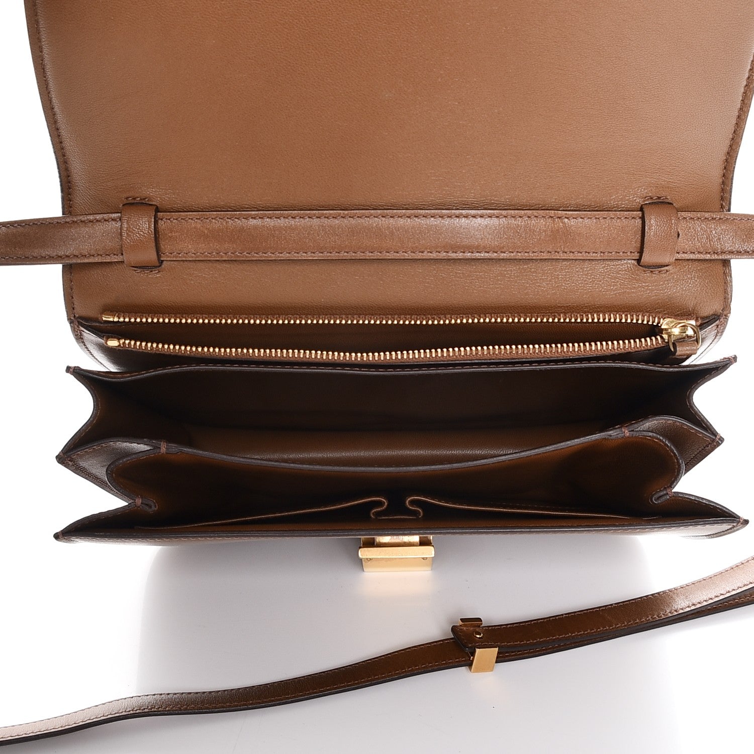 Celine Box Calfskin Medium Classic Box Flap Bag Camel 5 of 12