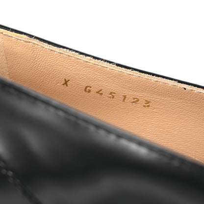 Chanel Shiny Calfskin Logo Loafers 37.5 Black 9 of 10