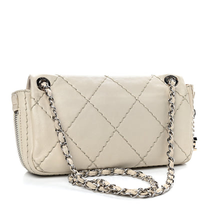 Chanel Calfskin Expandable Flap White 3 of 9