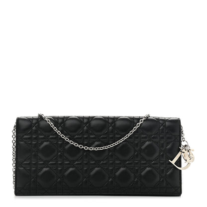 Christian Dior Lambskin Cannage Lady Dior Convertible Clutch Black 1 of 21