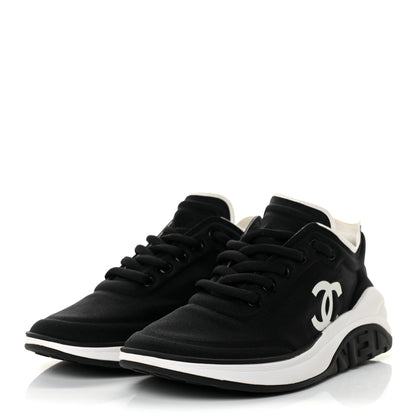 Chanel Lycra CC Sneakers 35.5 Black 3 of 7