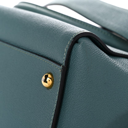 Burberry Soft Grain Calfskin Medium Buckle Tote Celadon Blue 11 of 21