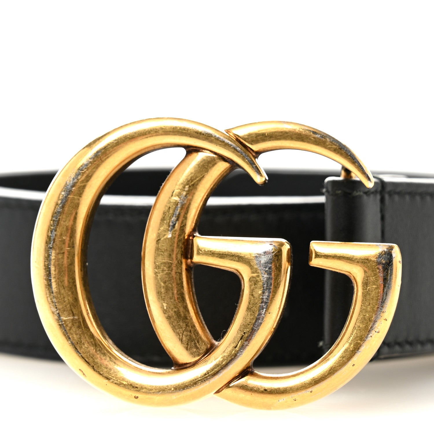 Gucci Calfskin Double G 30mm Belt 80 32 Black 6 of 8