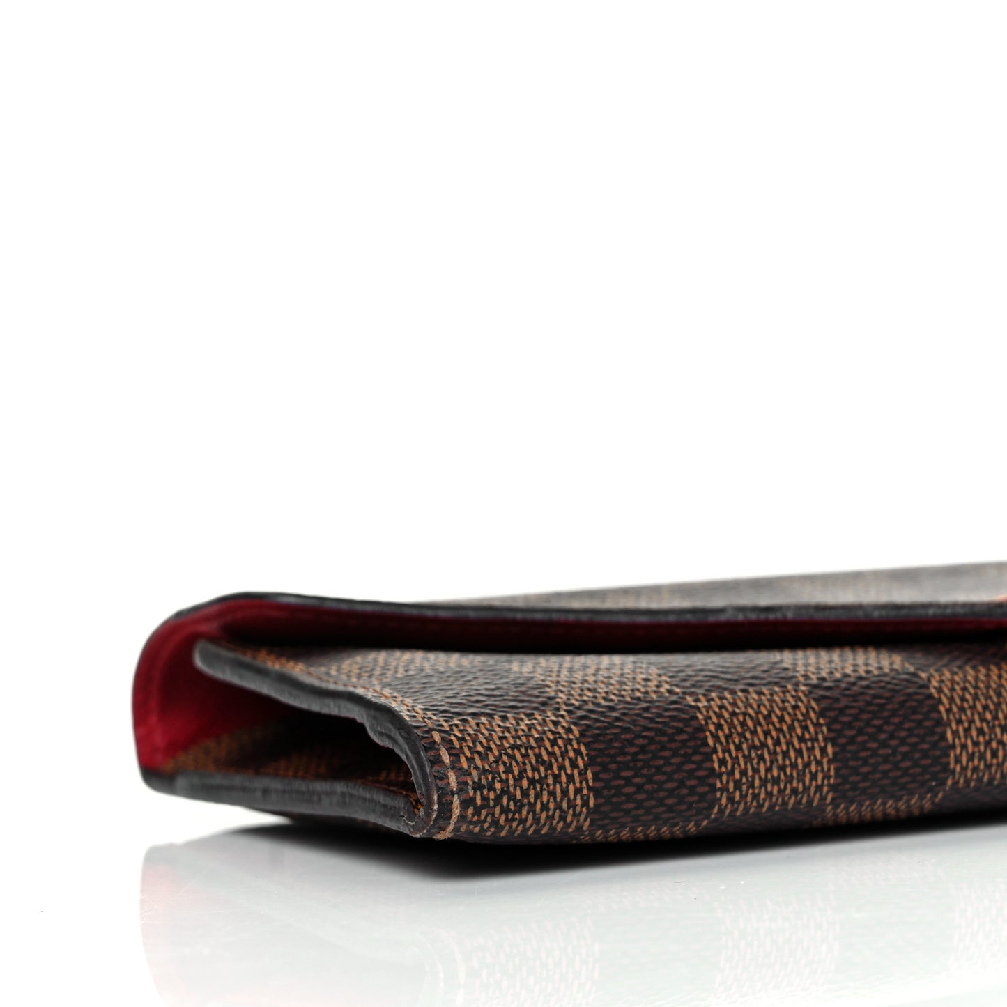 Damier Ebene Josephine Wallet Red