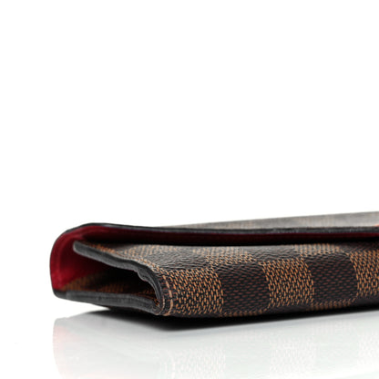 Louis Vuitton Damier Ebene Josephine Wallet Red 7 of 10