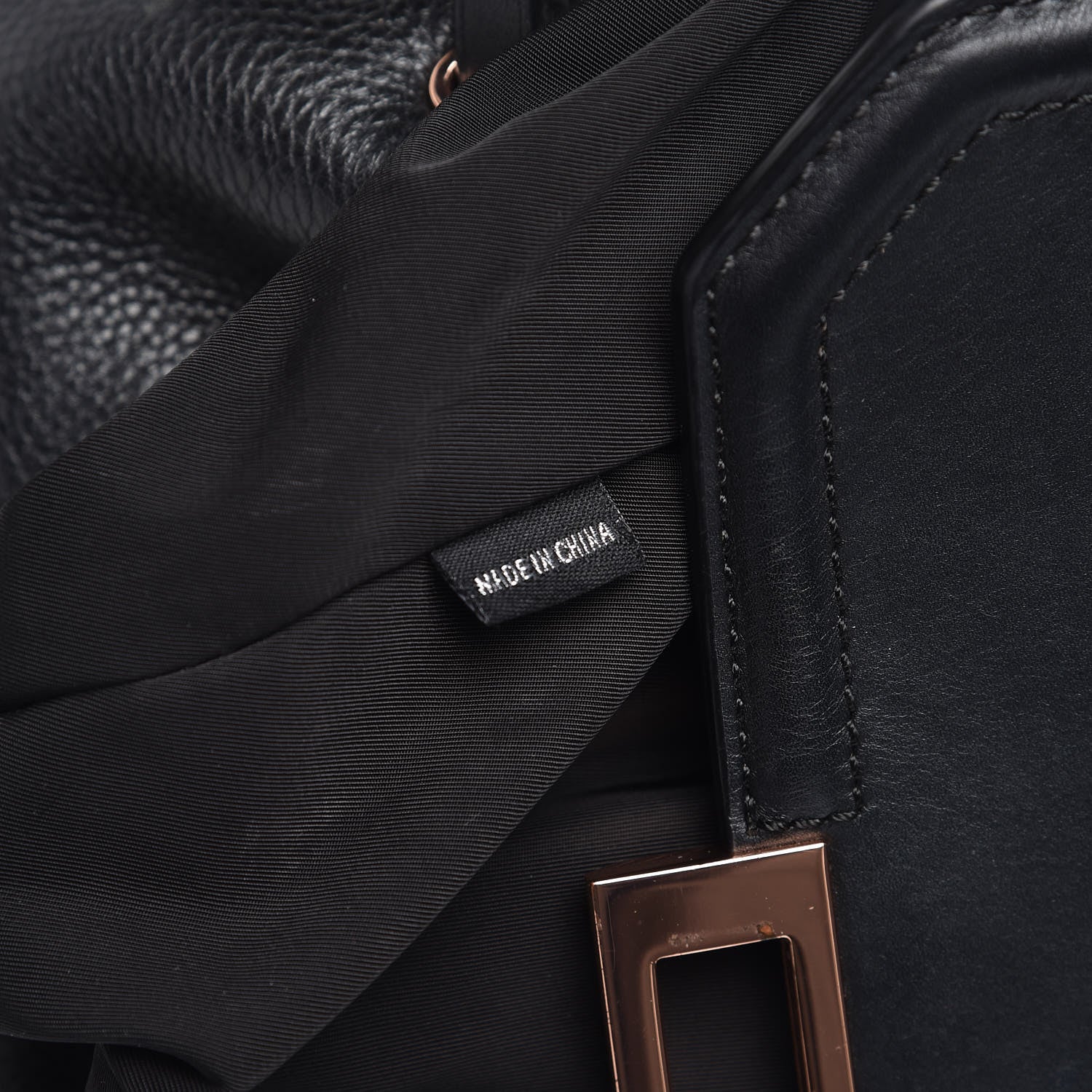 Alexander Wang Pebbled Calfskin Prisma Skeletal Backpack Black Rose Gold Hardware 10 of 14