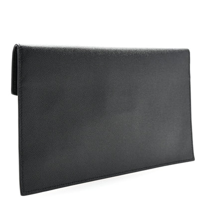 Saint Laurent Grain De Poudre Uptown Pouch Black 3 of 6
