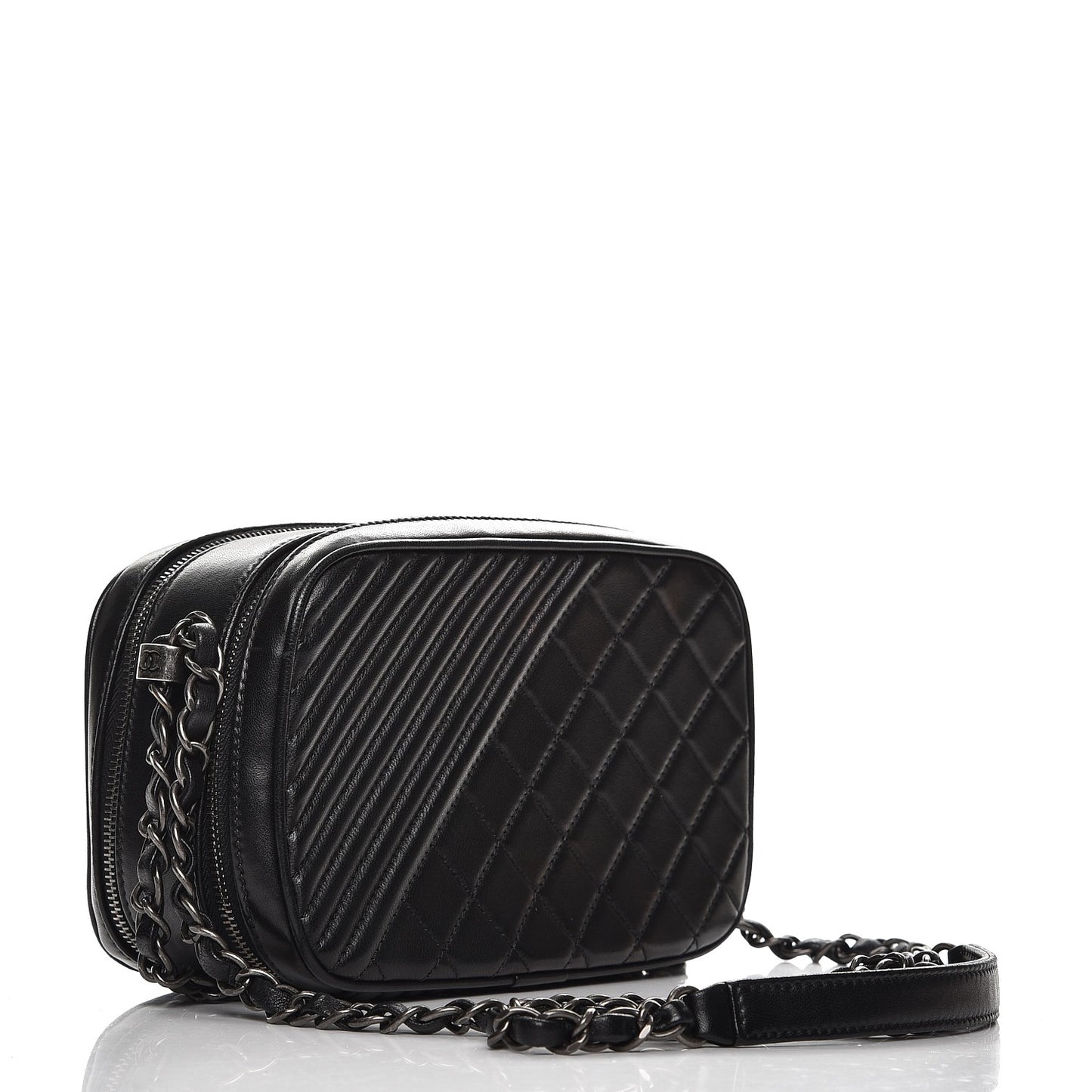 Lambskin Small Coco Boy Camera Case Black