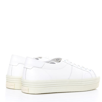 Saint Laurent Calfskin Court Sneakers 42 White 4 of 9
