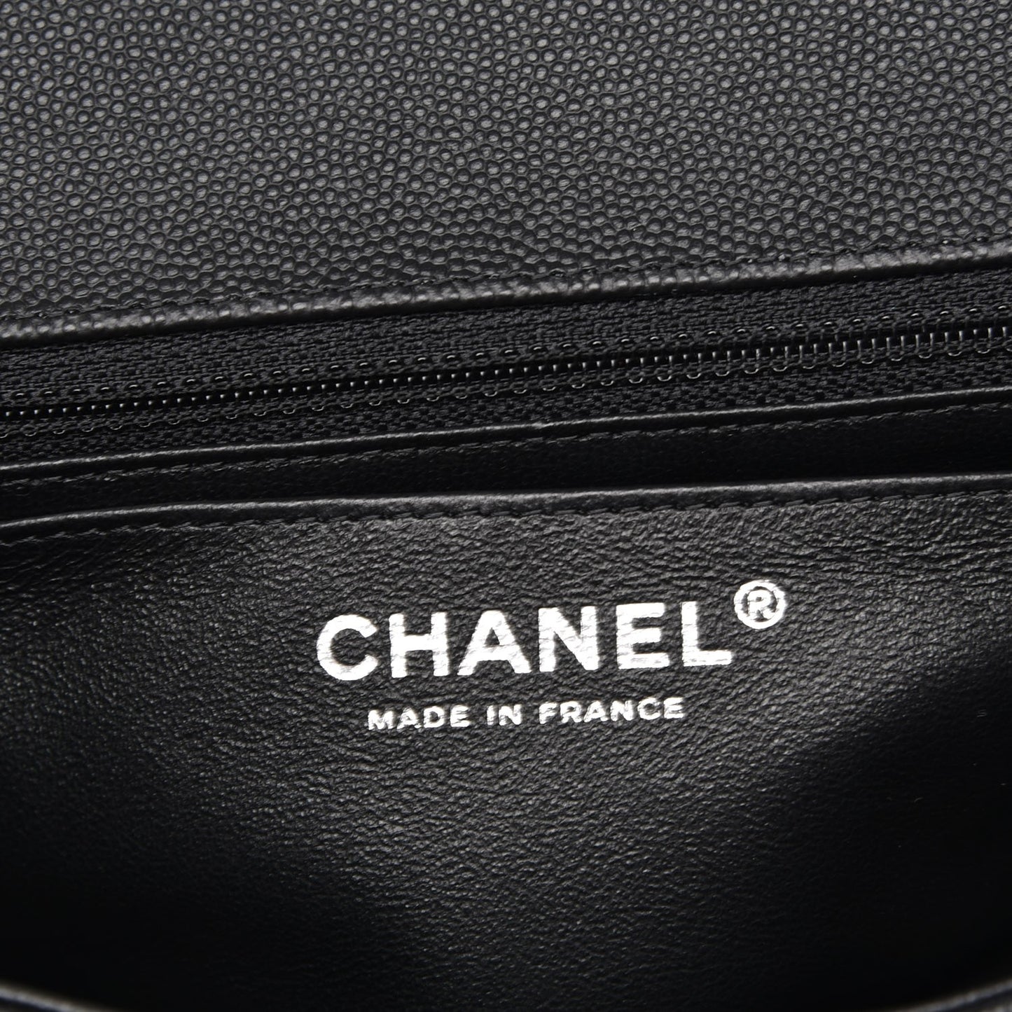Caviar Quilted Mini Rectangular Flap Black