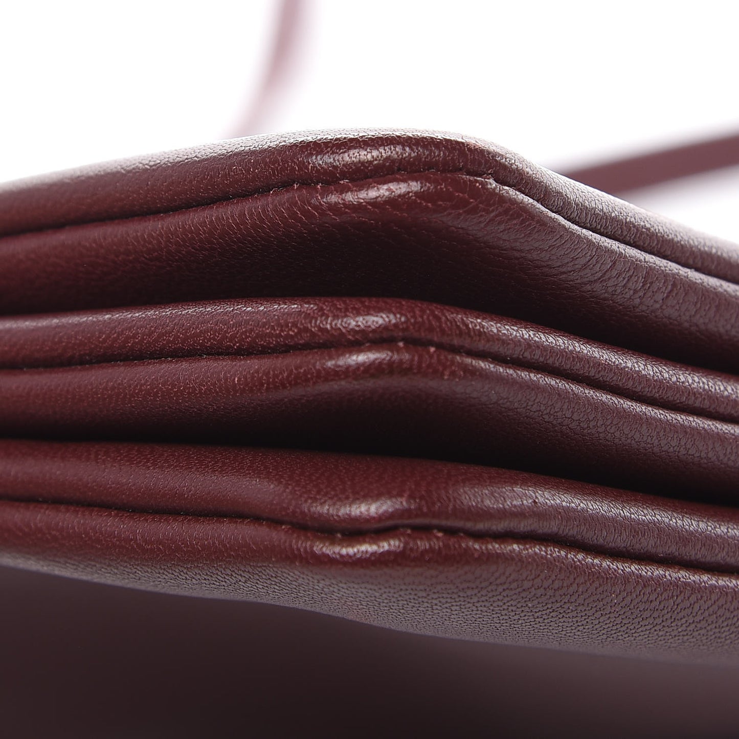 Lambskin Small Trio Crossbody Bag Burgundy