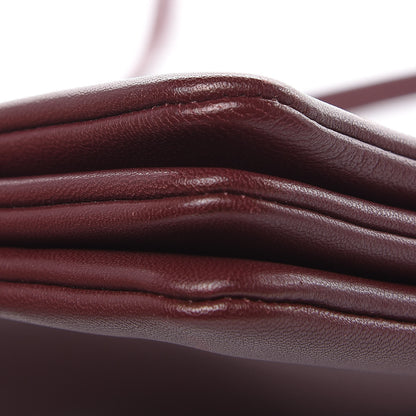 Celine Lambskin Small Trio Crossbody Bag Burgundy 10 of 14