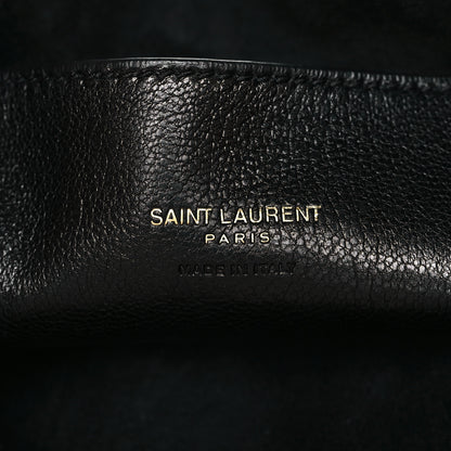 Saint Laurent Lambskin Pochon Shoulder Bag Black 6 of 9