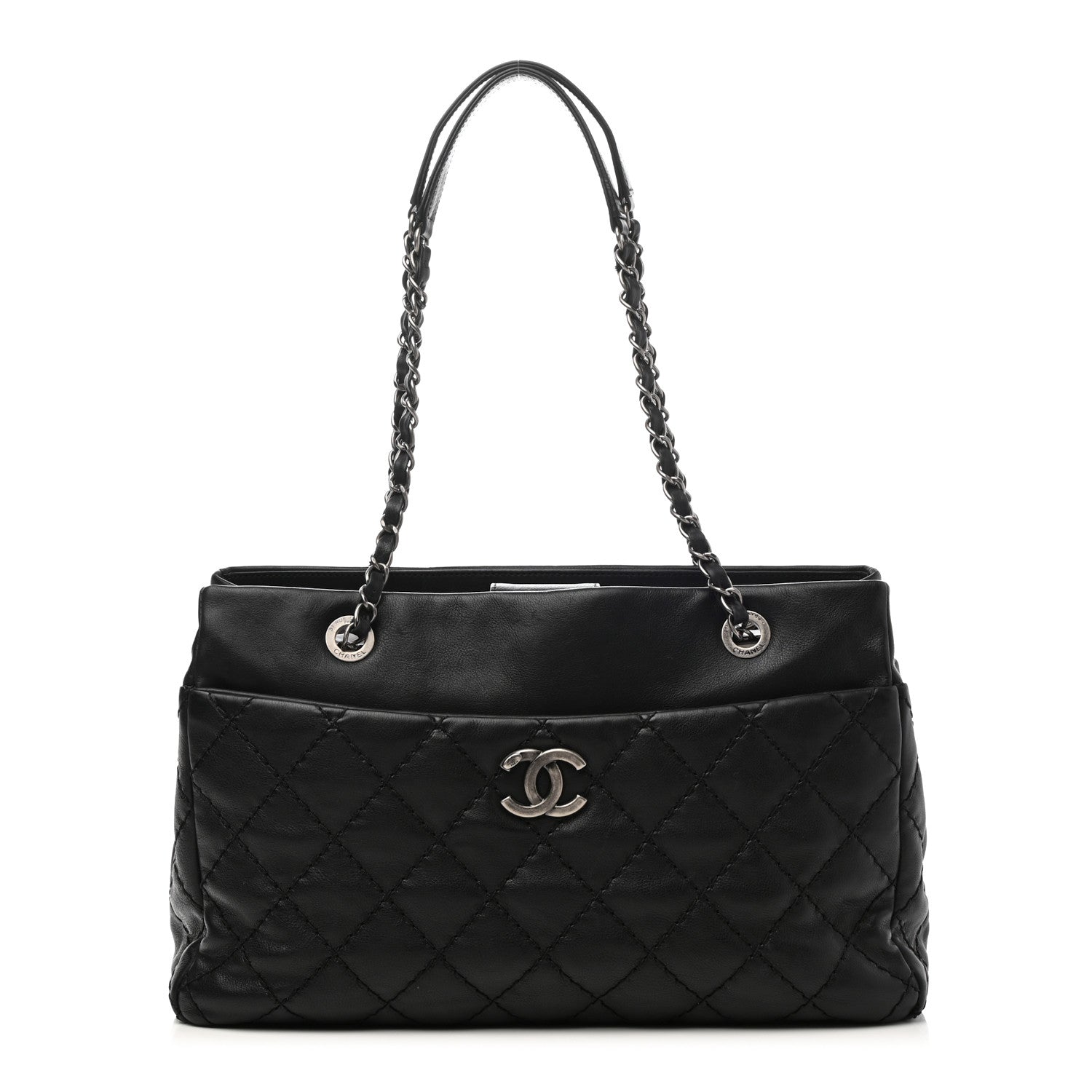 Chanel Calfskin Medium Stitch It Tote Black 1 of 9