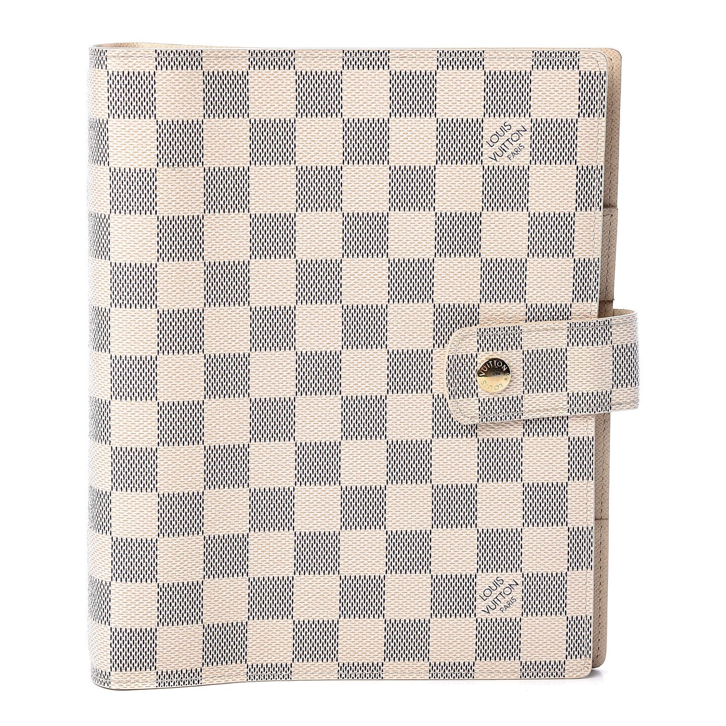 Damier Azur Large Ring Agenda Cover