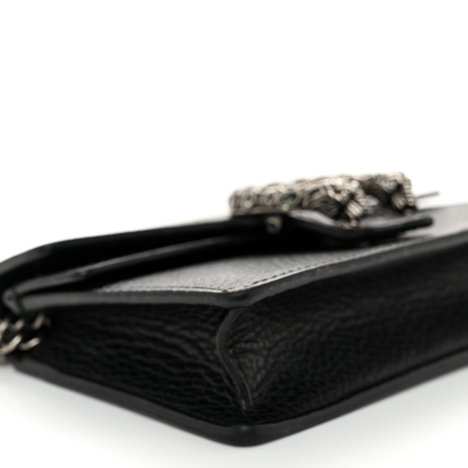 Gucci Calfskin Super Mini Dionysus Shoulder Bag Black 9 of 10