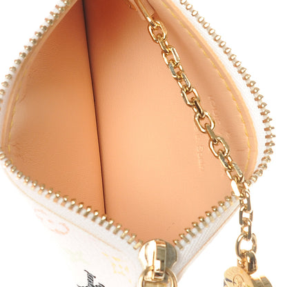 Louis Vuitton Monogram Multicolor Key Pouch White 5 of 7