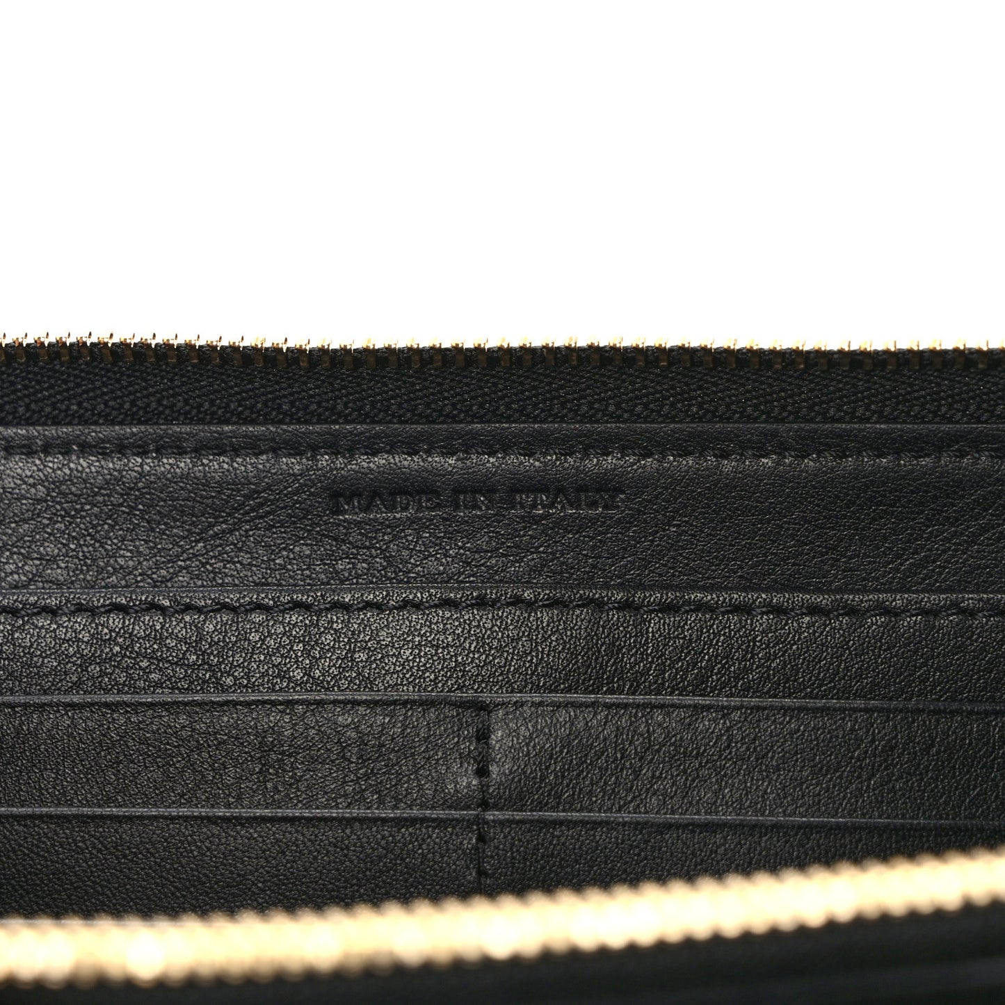 Calfskin Haymarket Check Elmore Zip Around Wallet Black
