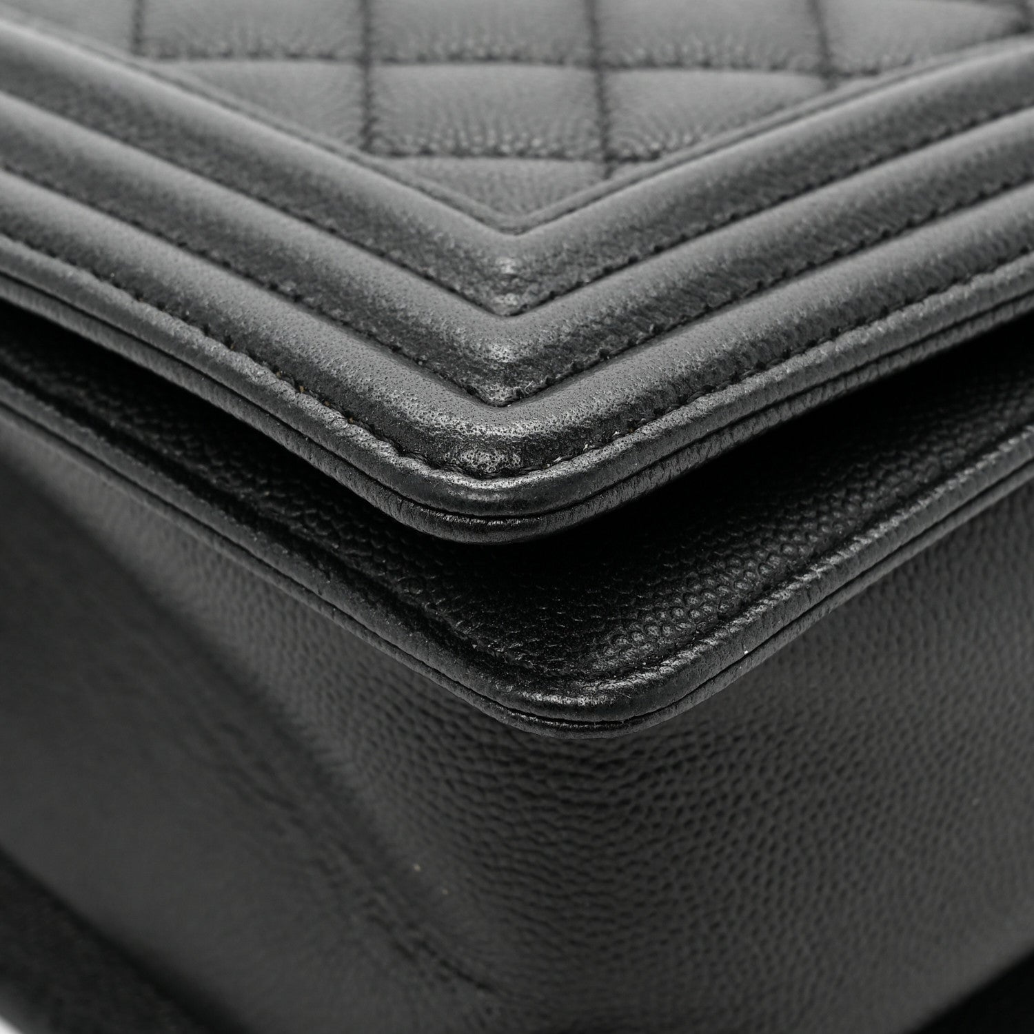 Chanel Caviar Quilted Medium Boy Flap So Black 10 of 13