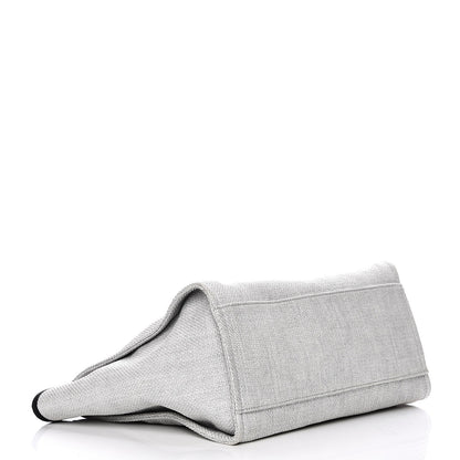 Chanel Canvas Large Deauville Tote Grey 5 of 8
