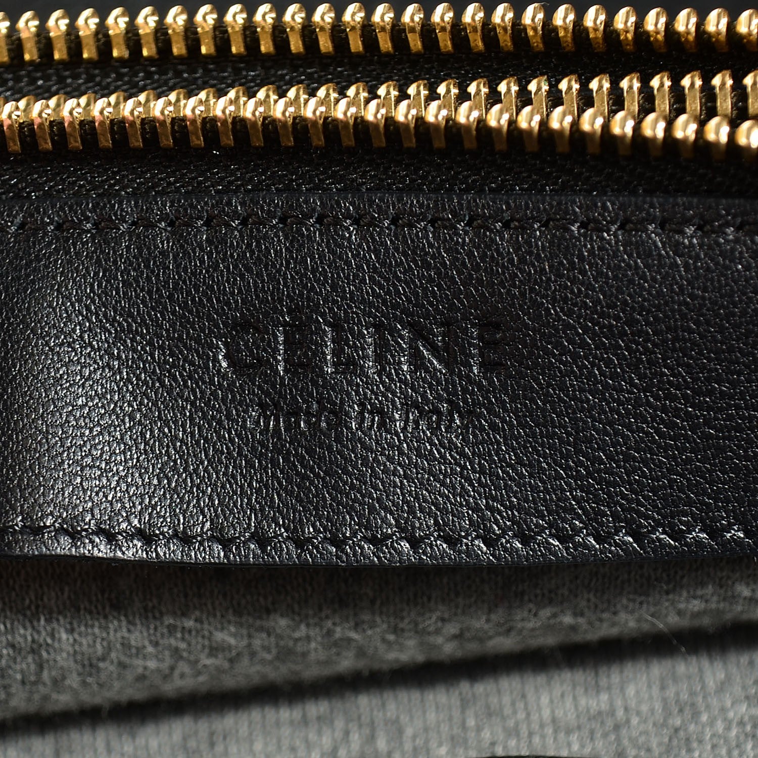 Celine Lambskin Large Trio Crossbody Bag Black 7 of 10