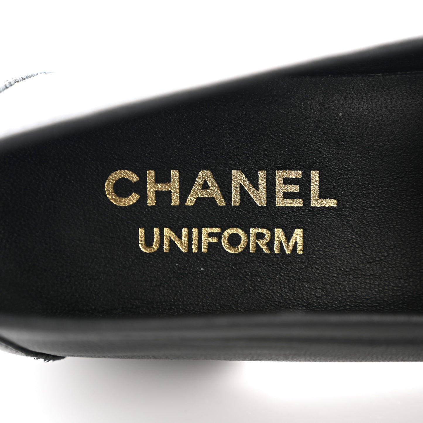 Calfskin Mens Stitched CC Loafers 37 Black