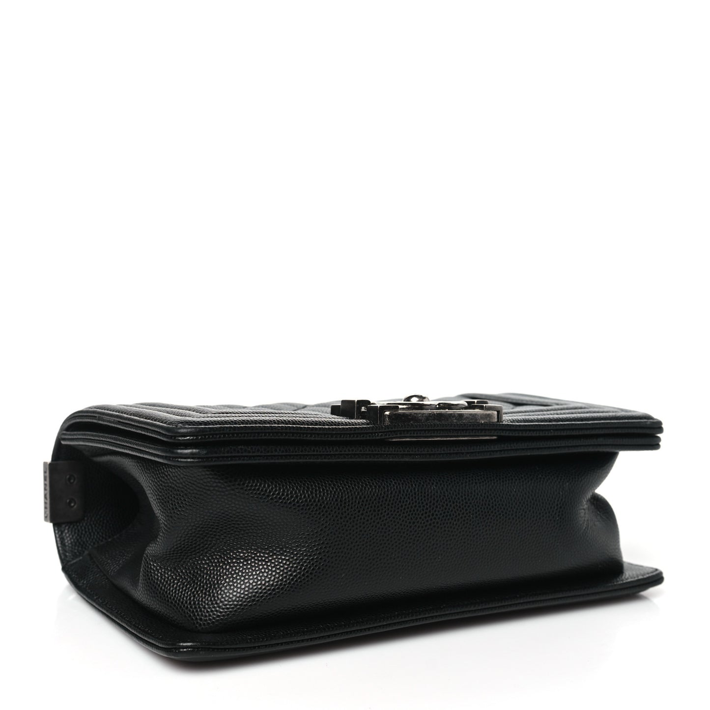 Caviar Quilted Small Boy Flap Black