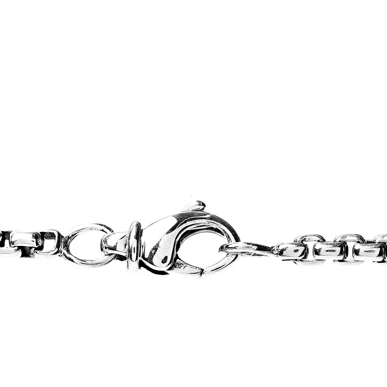David Yurman Sterling Silver Chevron Double Dog Tag Necklace 3 of 4