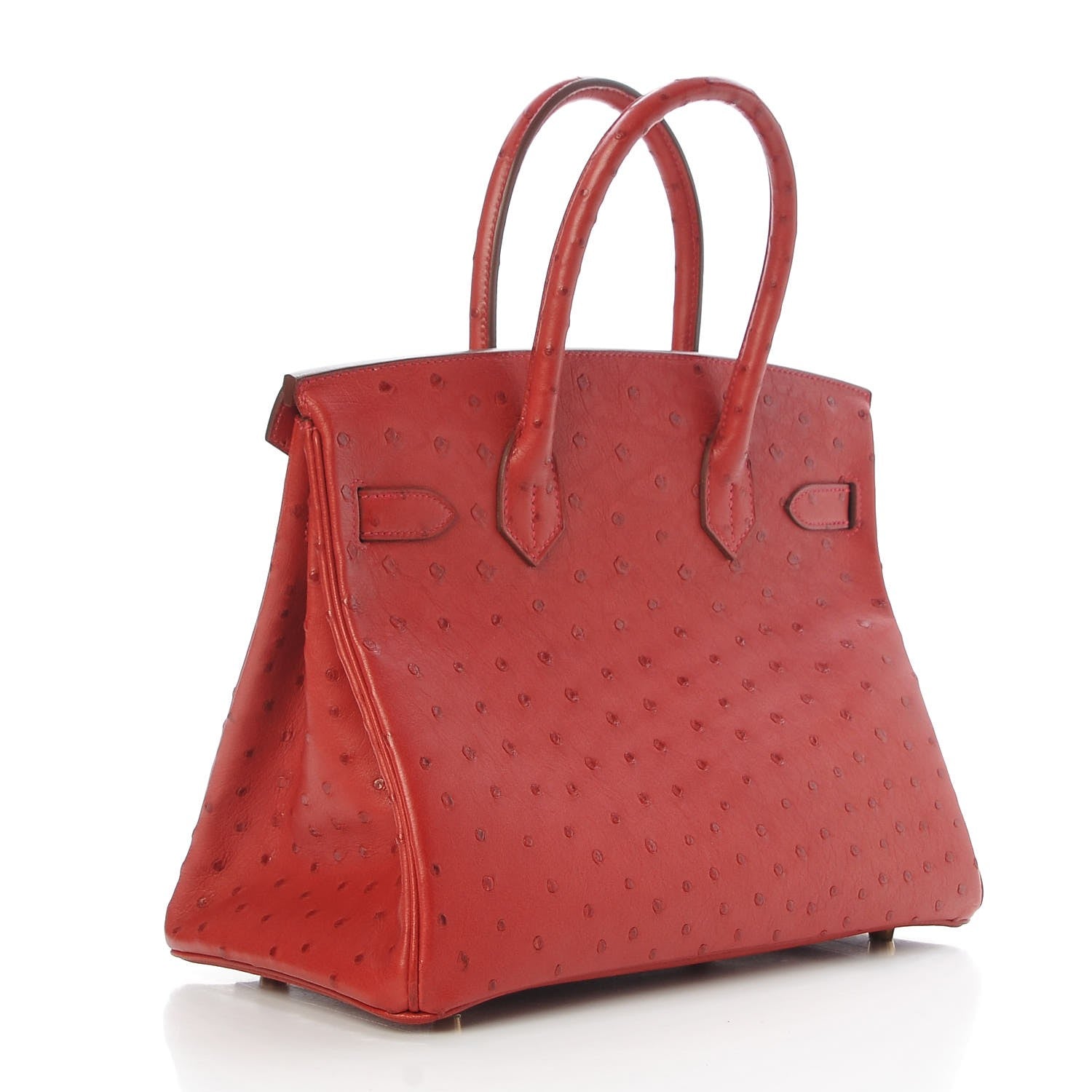 Hermes Ostrich Birkin 30 Rouge Vif 3 of 30