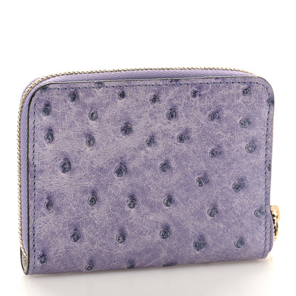 Louis Vuitton Ostrich Zippy Coin Purse Purple Purple 3 of 8
