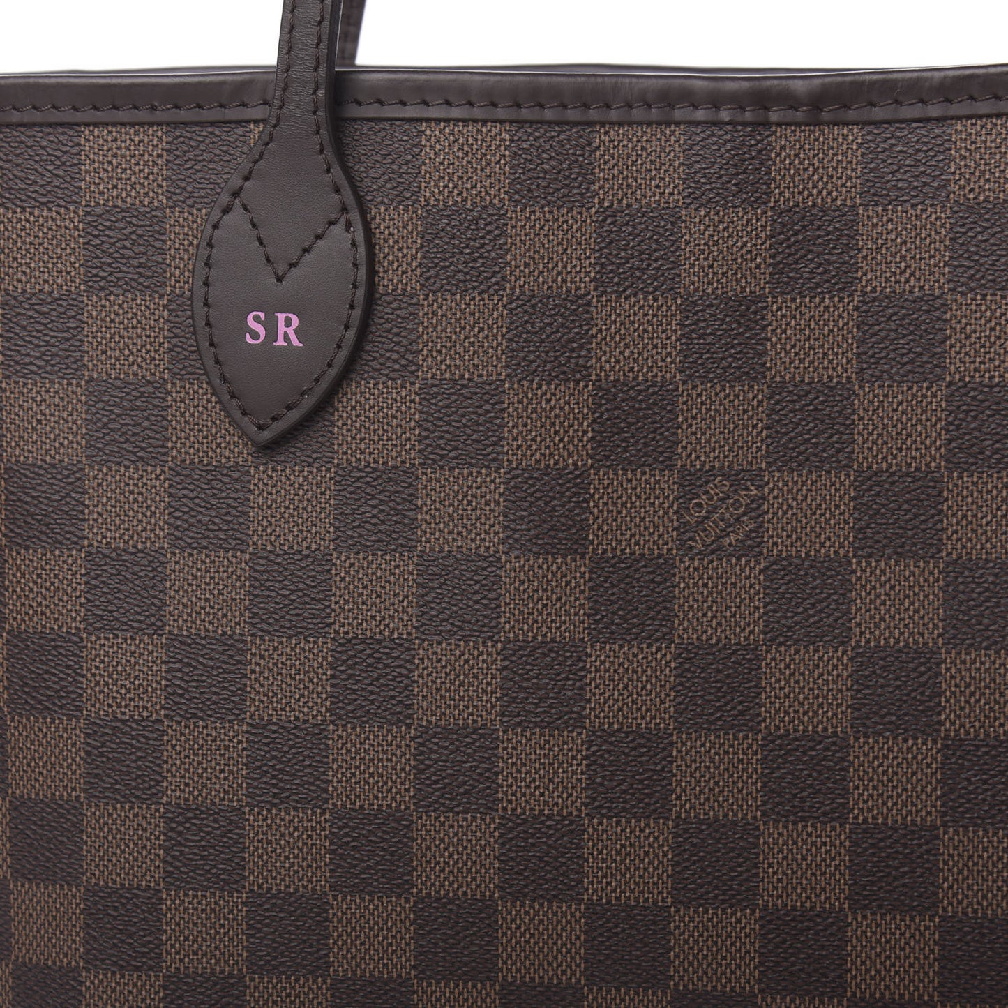 Damier Ebene Neo Neverfull MM Rose Ballerine